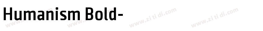 Humanism Bold字体转换